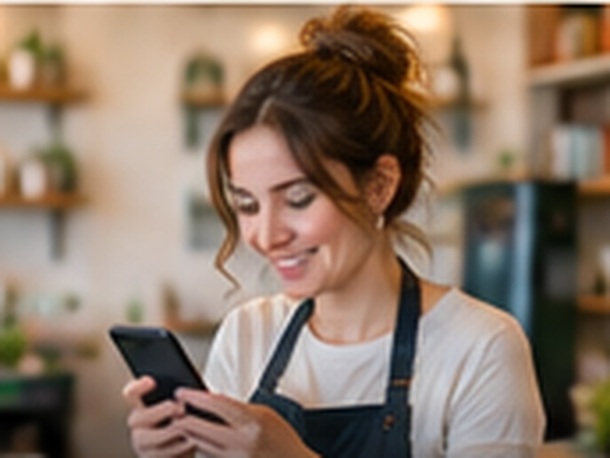 Pequeño comercio atendiendo consultas digitales con apoyo de un agente de IA